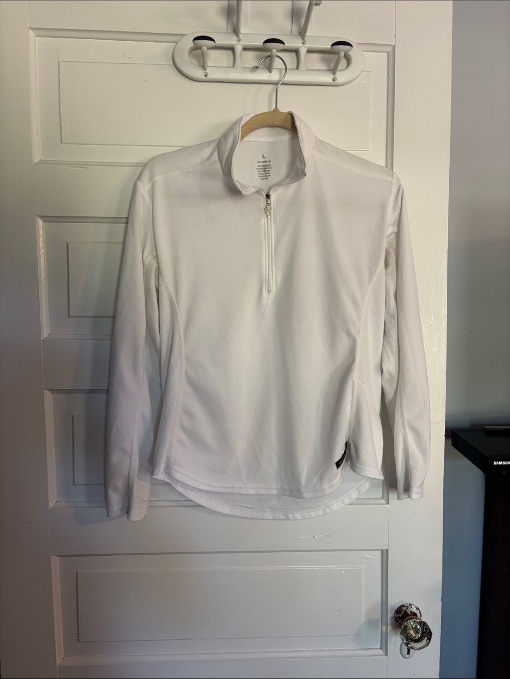 Kerrits White Quarter-Zip Pullover